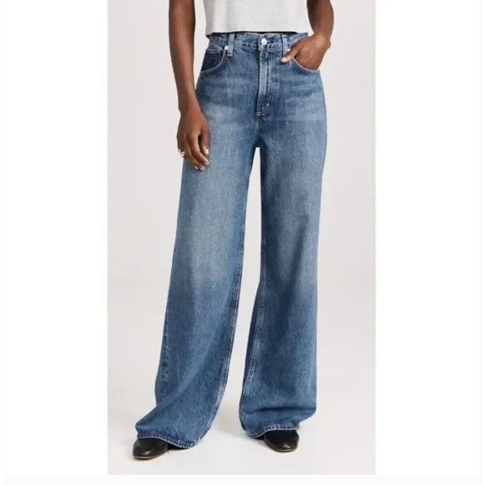 Citizens Of Humanity Blue Flare & Wide Leg Jeans